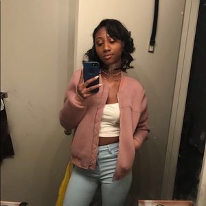 Forever 21 Pink Bomber Jacket